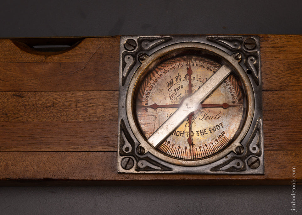 Rare MELLICK PAT. 1889 Gravity Inclinometer Level - 106729