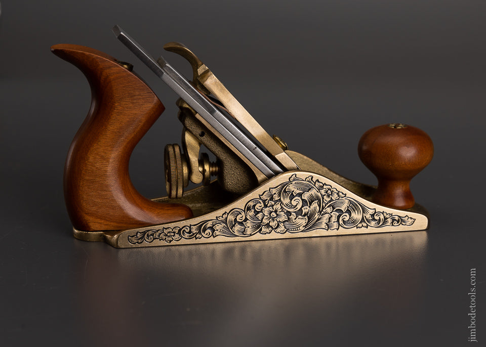 Stunning LIE NIELSEN No. 1 Smooth Plane in Bronze Engraved by MIKHAIL DAVYDOV - 106739