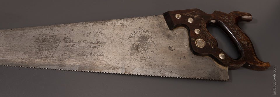 Fine Rosewood Handled DISSTON D-15 Hand Saw - 106743