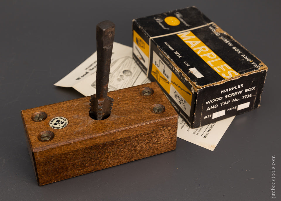 MARPLES Wood Screw Box & Tap No. 7734 - 106767