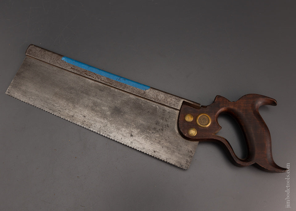 Just Sharpened DISSTON No. 4 Carcass Saw 14 Point, 12 Inch Crosscut Ca. 1896-1917 - 106783