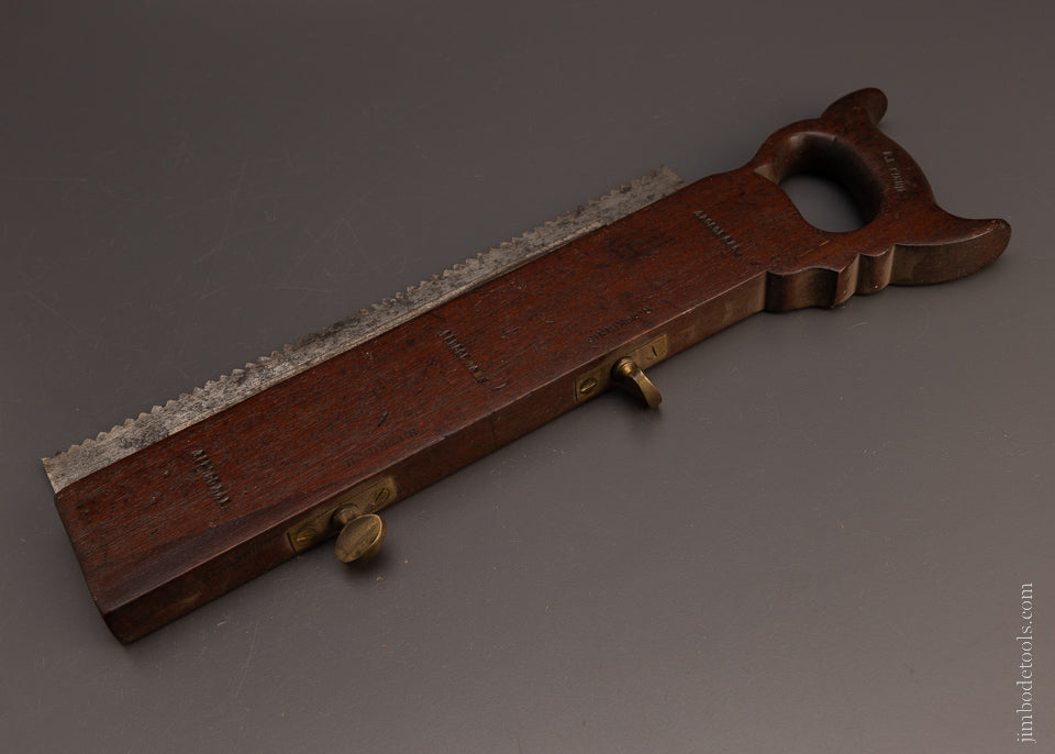 Remarkable Kerning Saw in Mahogany with Adjustable Depth Stop - 106784
