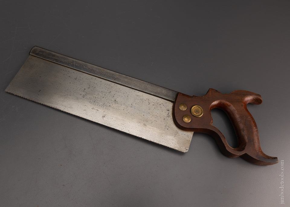 Near Mint DISSTON No. 4 Carcass Saw 15 Point, 12 Inch Crosscut - 106790