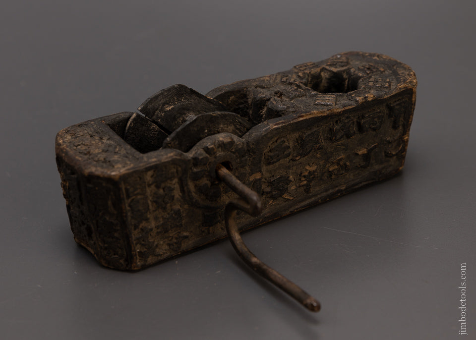Ornately Carved 6 Inch Japanese Sumitsubo Ink Line - 106794