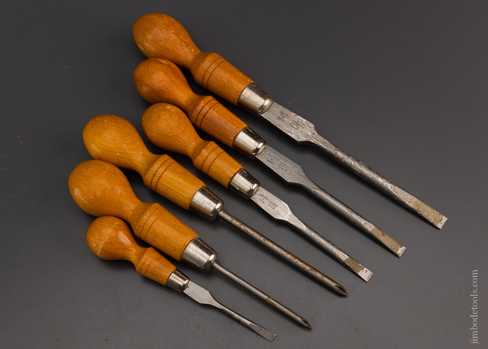 Set of 6 Cabinet Maker Screwdrivers Including Philips - 106805