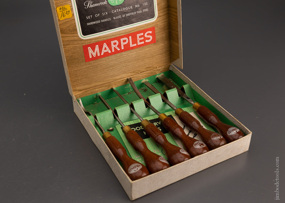 Set of 6 MARPLES Carving Tools in Original Box - 106811