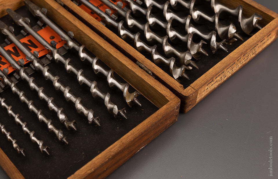 Complete Set of 13 IRWIN Auger Bits Near MINT in Original Box - 106812