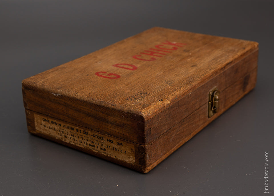 Complete Set of 13 IRWIN Auger Bits Near MINT in Original Box - 106812