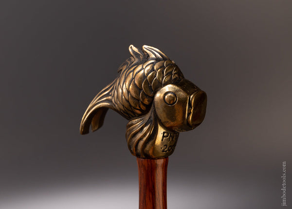 PNTC Brass FISH HEAD Hammer - 106847