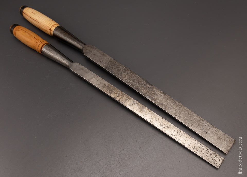 Amazing Super Long Millwright’s Heavy Framing Chisels by D.R. BARTON - 106858