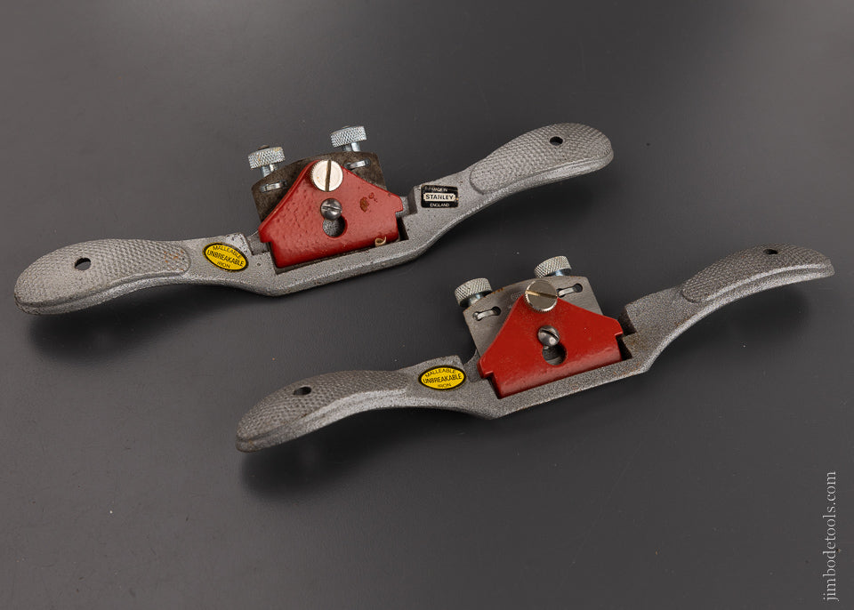 Pair STANLEY Round & Flat Bottom No. 151 Spoke Shaves - 106862