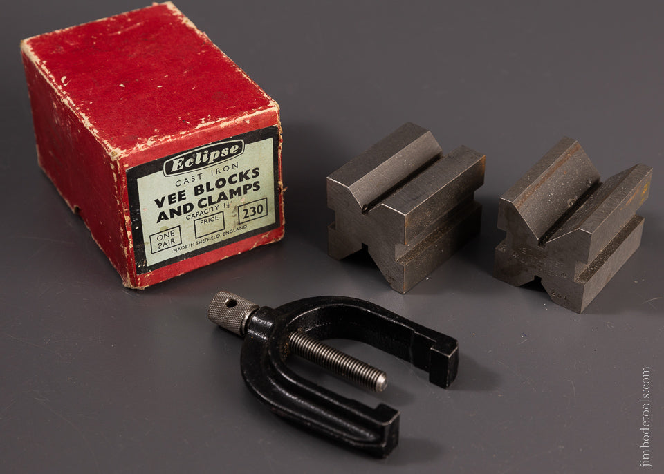ECLIPSE No. 230 Vee Blocks and Clamps Mint in Box - 106879