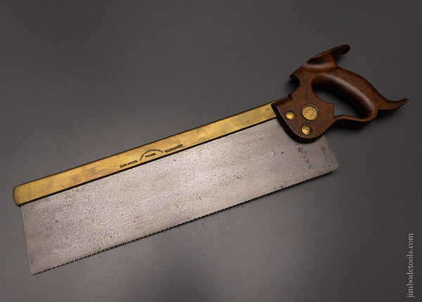 Unheard-Of REGAN PATENT Brass Back Tenon Saw - 106908