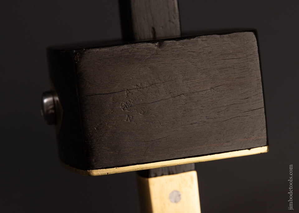 Extra Large MATHIESON Ebony Slitting Gauge - 106913