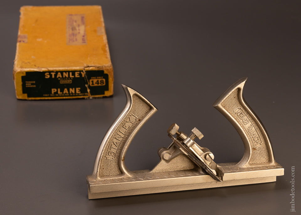 STANLEY No. 148 Tongue & Groove Match Plane MINT in Original Box - 106946