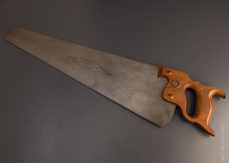 Mint New Old Stock DUNN & CO. Hand Saw - 106986