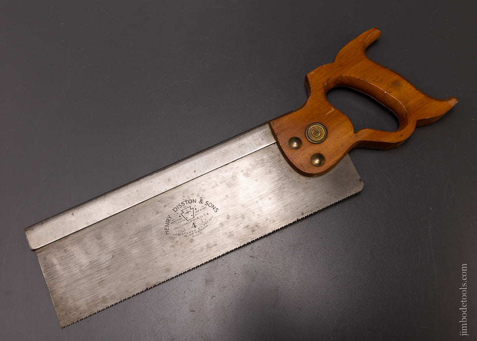 NEW OLD STOCK DISSTON No. 4 Tenon Saw - 107031