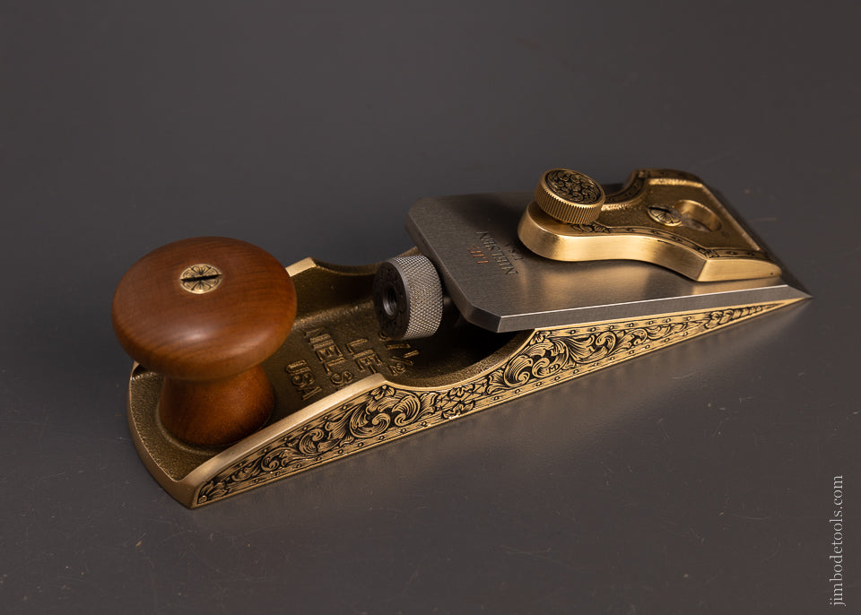 Spectacular LIE NIELSEN No. 97 1/2 Plane Lavishly Engraved by MIKHAIL DAVYDOV - 107039