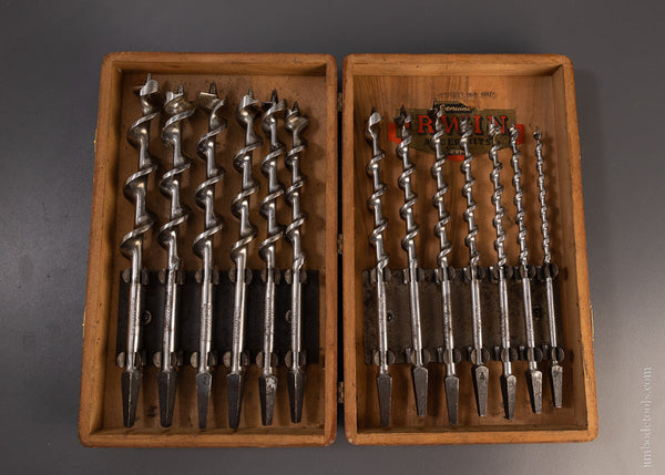 Extra Fine Set of 13 IRWIN Auger Bits in Original Box - 107040