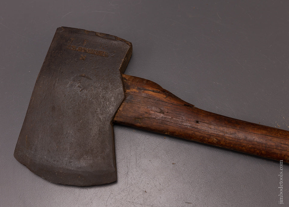Excellent J.B. STOHLER Felling Axe JOHN BEMESDORFER STOHLER 1866-19 - 107049