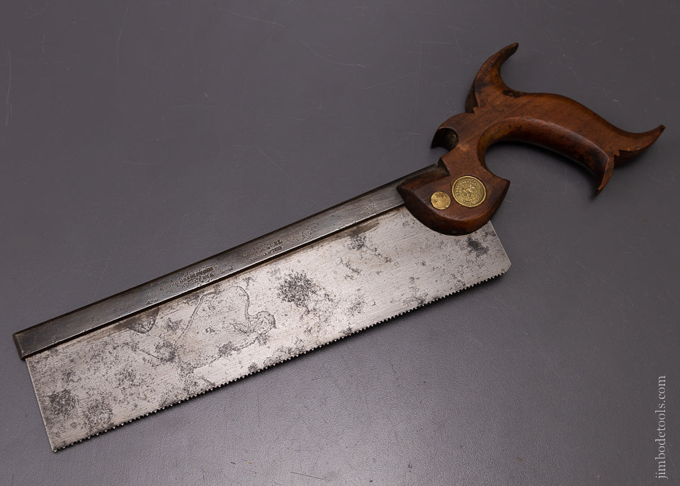 Rare Undocumented Back Saw by DISSTON & “MOORE, HENSLEY & CO. PHILADELPHIA” - 107057