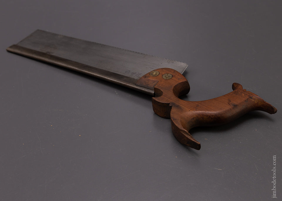 Rare Undocumented Back Saw by DISSTON & “MOORE, HENSLEY & CO. PHILADELPHIA” - 107057
