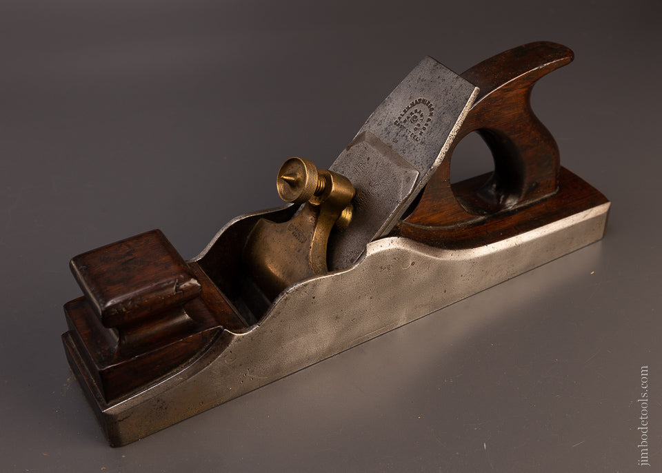 Very Fine MATHIESON Dovetailed Steel Rosewood Infill 13 1/2 Inch Bench Plane - 107098
