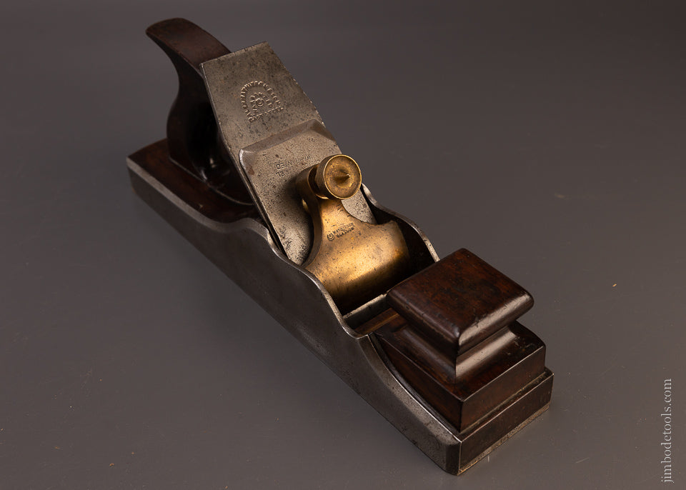 Very Fine MATHIESON Dovetailed Steel Rosewood Infill 13 1/2 Inch Bench Plane - 107098