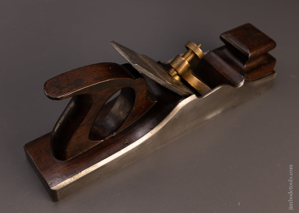 Very Fine MATHIESON Dovetailed Steel Rosewood Infill 13 1/2 Inch Bench Plane - 107098