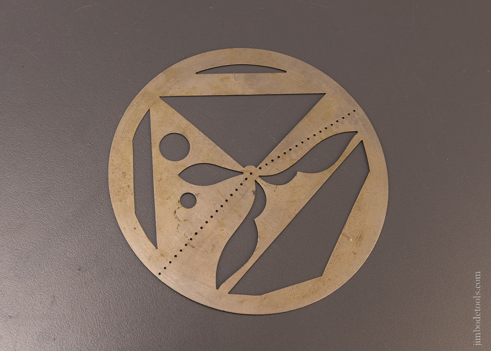 Rare & Mint Nickel Plated Polygraph Drawing Tool in Original Tin Box with Instructions - 107111