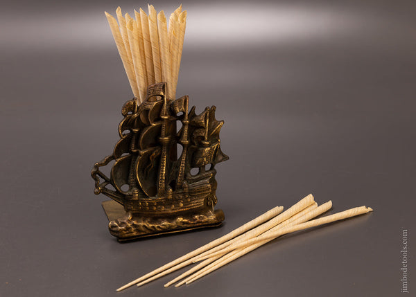 Heavy Brass Fireplace Spill Holder - 107148