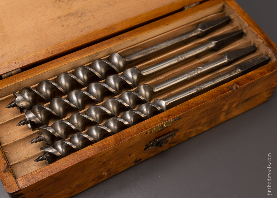 Complete & Fine Set of 13 RUSSELL JENNINGS Auger Bits in Original Three Tiered Box -  107170