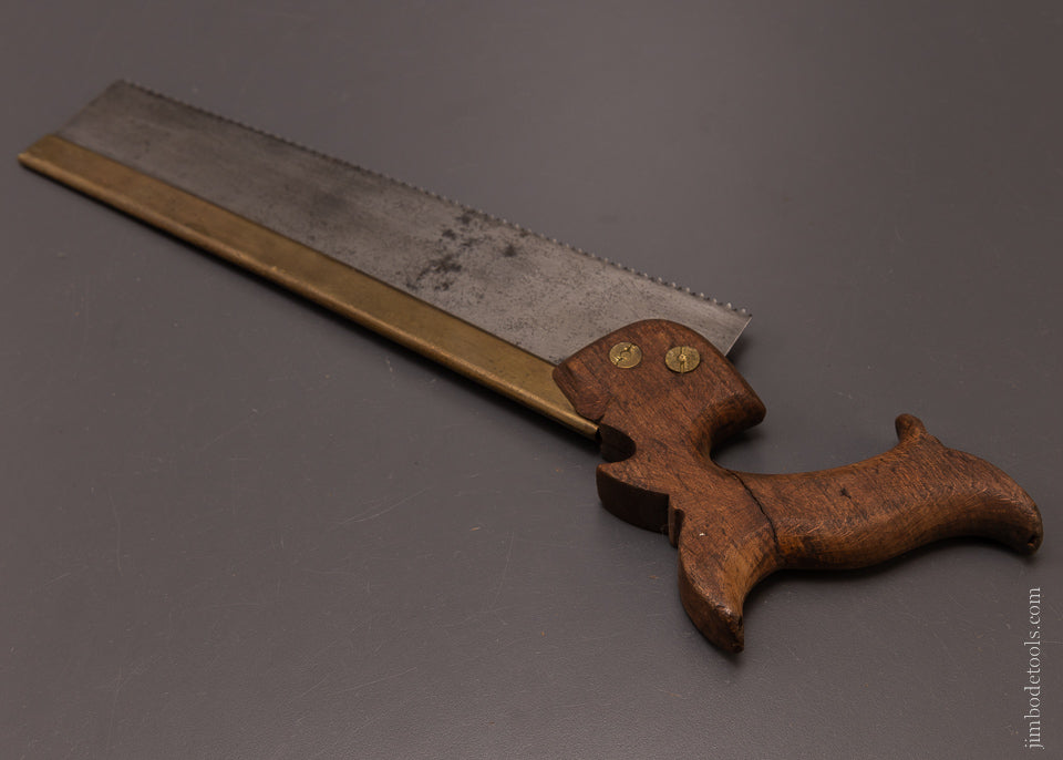 Rare “ JOHN BROWN COLUMBIA WORKS” Brass Back Carcass Saw - 107196