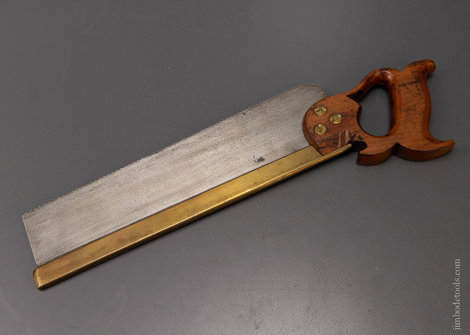 Fine HUBBARD HERRICK & CO. Chicago, ILL. Brass Back Dovetail Saw - 107206