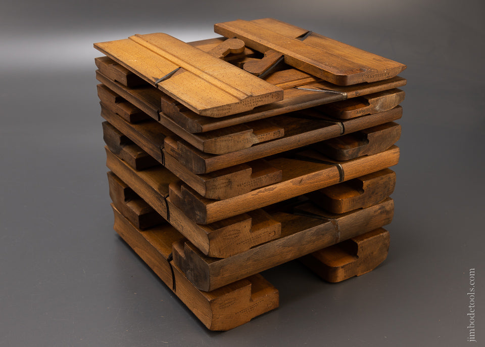 Skewed Complete Graduated Set of Hollow & Round Planes by VARVILL 1829-40 - 107207