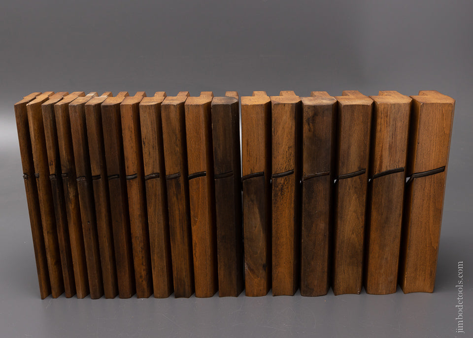 Skewed Complete Graduated Set of Hollow & Round Planes by VARVILL 1829-40 - 107207