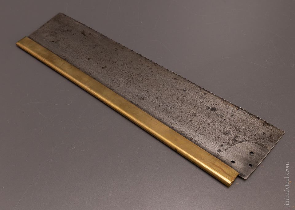 Rare & Fine Double Eagle “HOPKINS LAKE & HARDEN BALTIMORE” Brass Back Saw - 107226