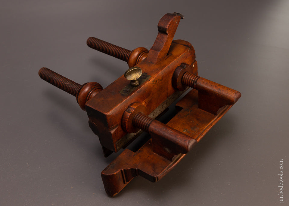 Excellent Solid Boxwood Screw Arm Plow Plane - 107235