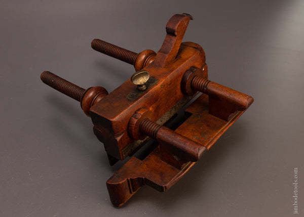 Excellent Solid Boxwood Screw Arm Plow Plane - 107235