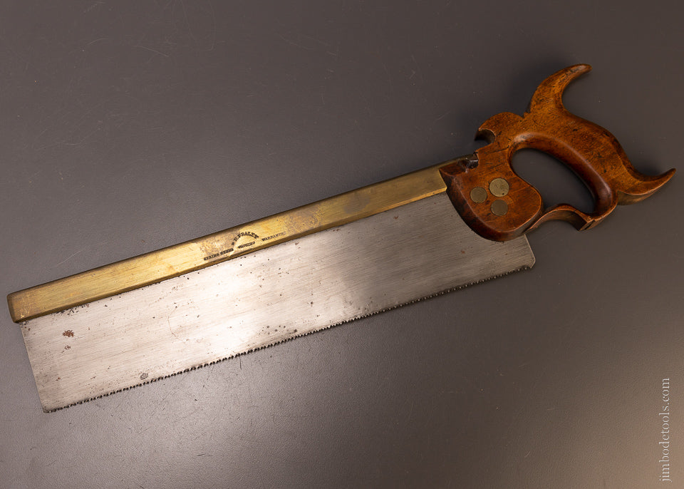 RARE 14 Inch Brass Back Carcass Saw by “P.B. FRALEY PHILADA” - 107261