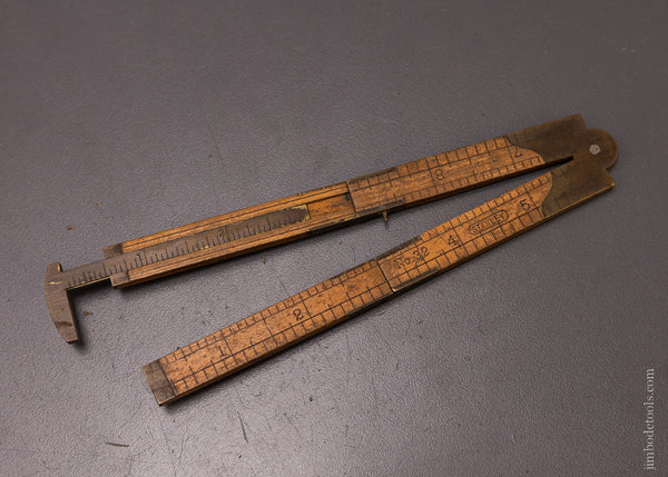 STANLEY No. 32 Boxwood Caliper Rule Good+ - 107281