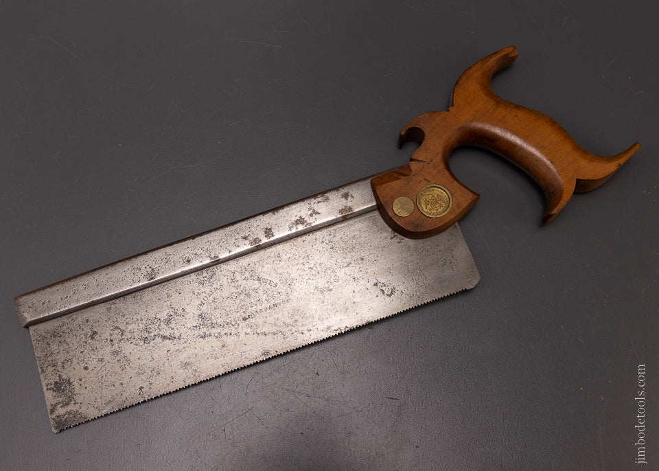 Remarkable Early Dovetail Saw by THOMAS BARNES BOSTON - 107287