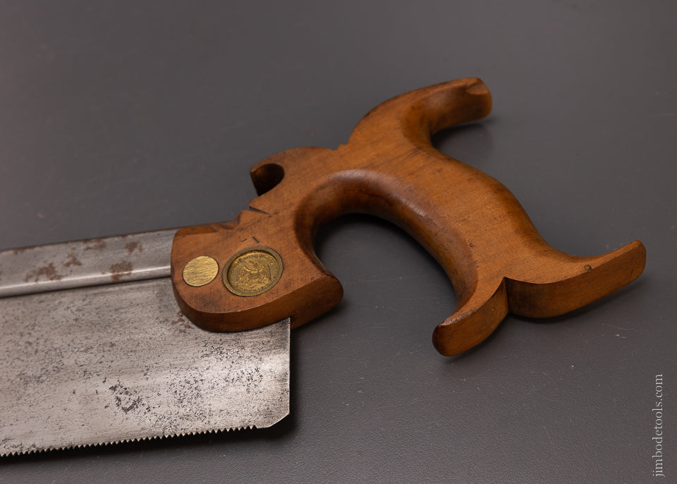 Remarkable Early Dovetail Saw by THOMAS BARNES BOSTON - 107287