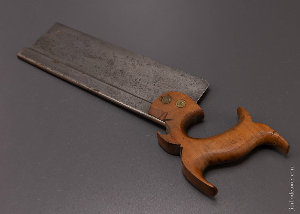 Remarkable Early Dovetail Saw by THOMAS BARNES BOSTON - 107287