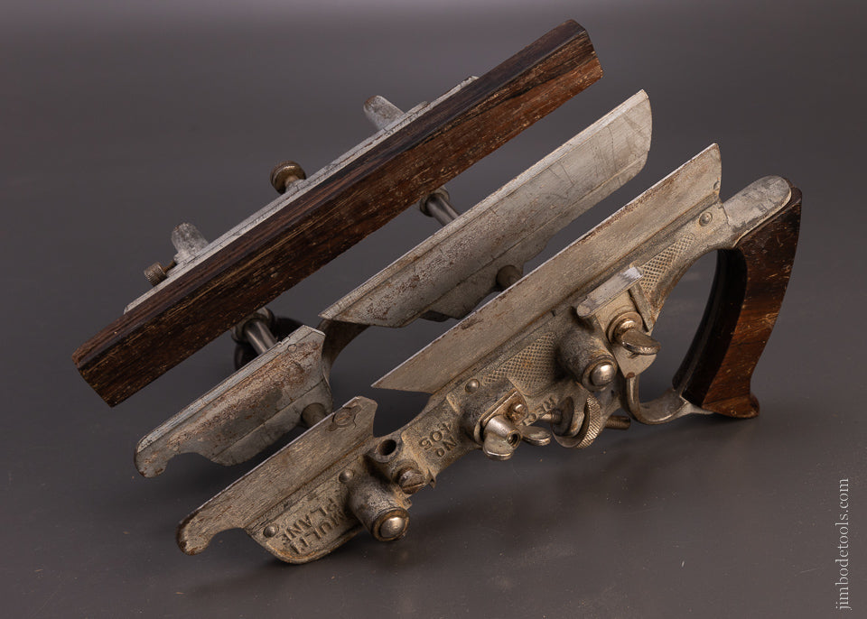 RECORD No. 405 Combination Plow Plane with 2 Stops & 21 Cutters - 107303