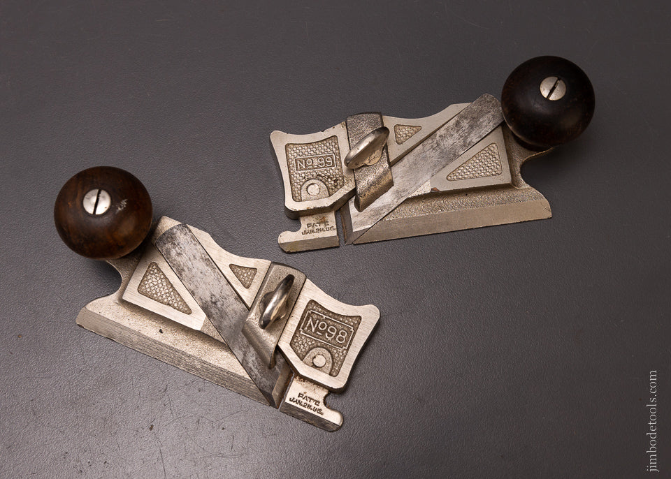 Extra Fine STANLEY No. 98 & 99 Side Rabbet Planes - 107304