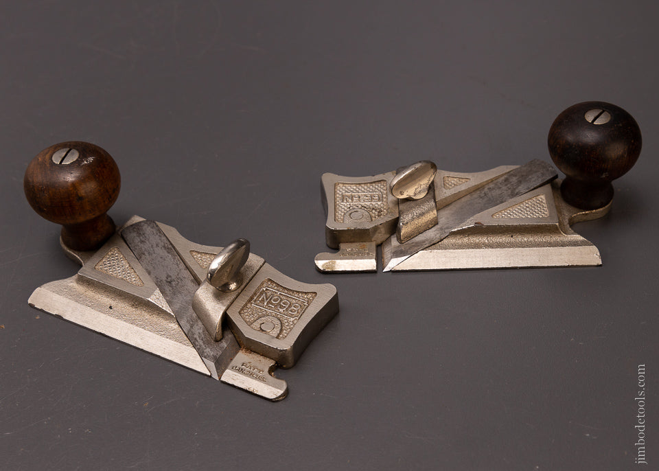 Extra Fine STANLEY No. 98 & 99 Side Rabbet Planes - 107304