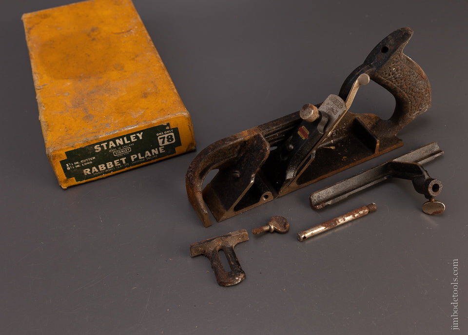 STANLEY No. 78 Duplex, Rabbet, and Filletster Plane in Box107337