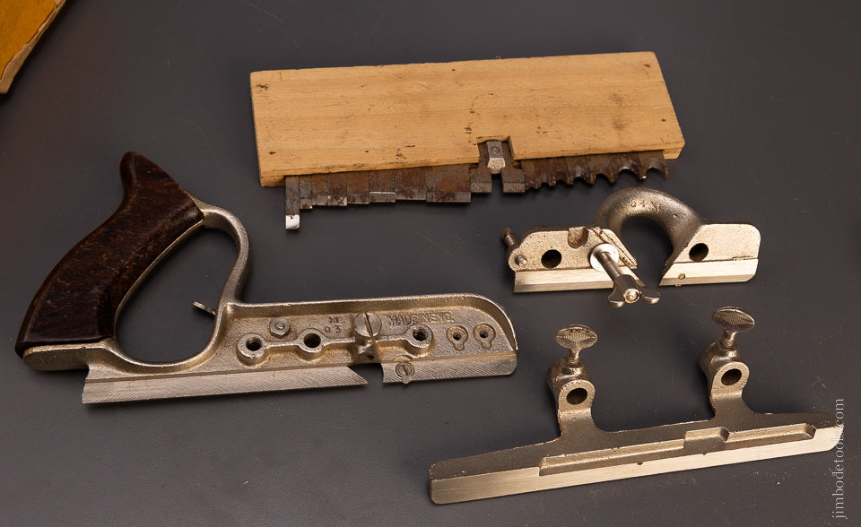 Fine STANLEY No. 50 Combination Plow Plane 100% Complete in Original Box -107342