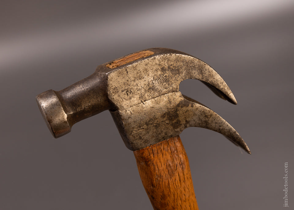 PAT. NOV. 4, 1902 Double Claw Hammer - 107366